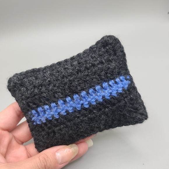 Thin blue line decorative flag, car accessories, office decor, police officer - Picture 11 of 11